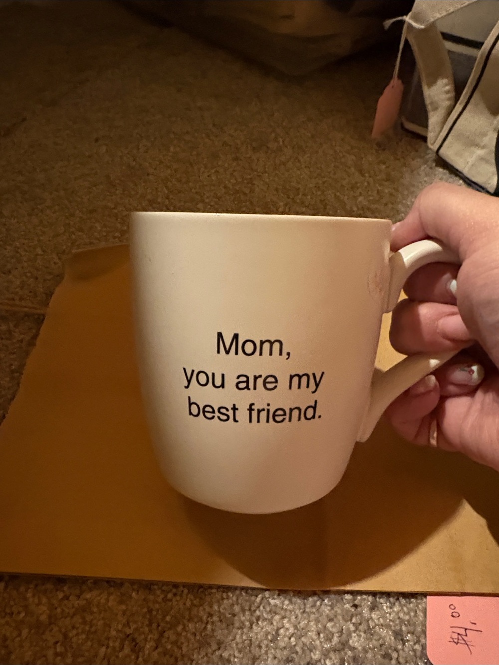 White Ceramic 'Mom, you are my best friend.' Mug - Sentimental Mother's Day Gift